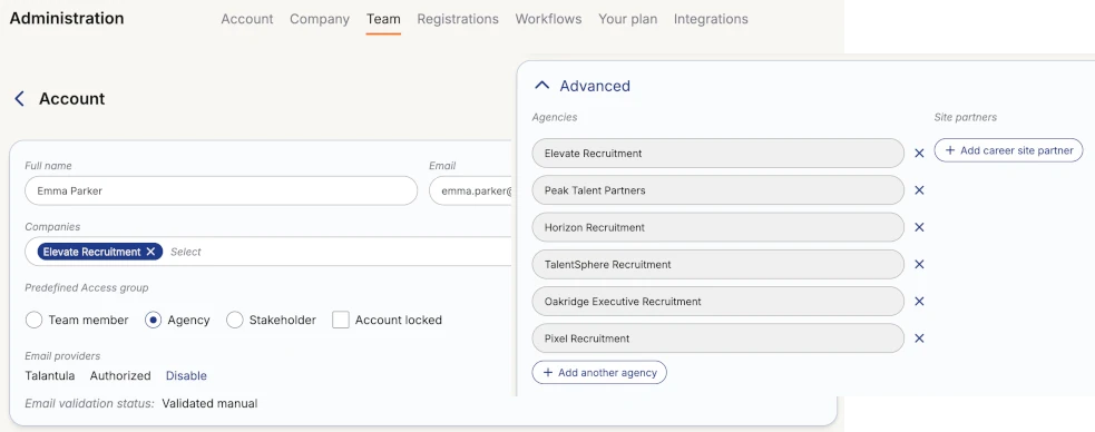 Create Agency Account