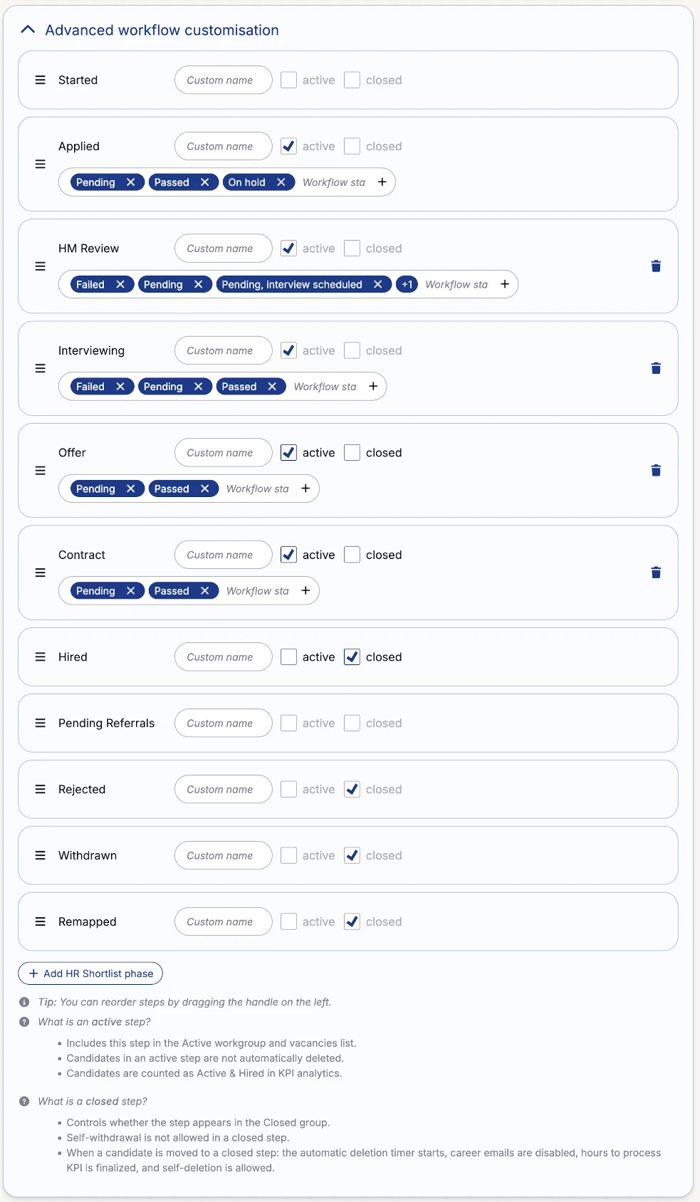 Advanced Workflow Configuration